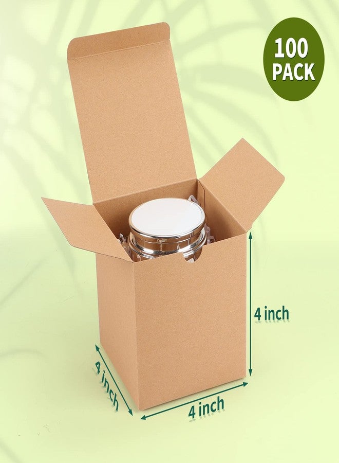 ZBEIVAN 4x4x4 Gift Box for Presents 100 Pack, Small Bridesmaid Proposal Gift Boxes with Lid for Wedding, Party Gift Wrapping,Brown - Image 2